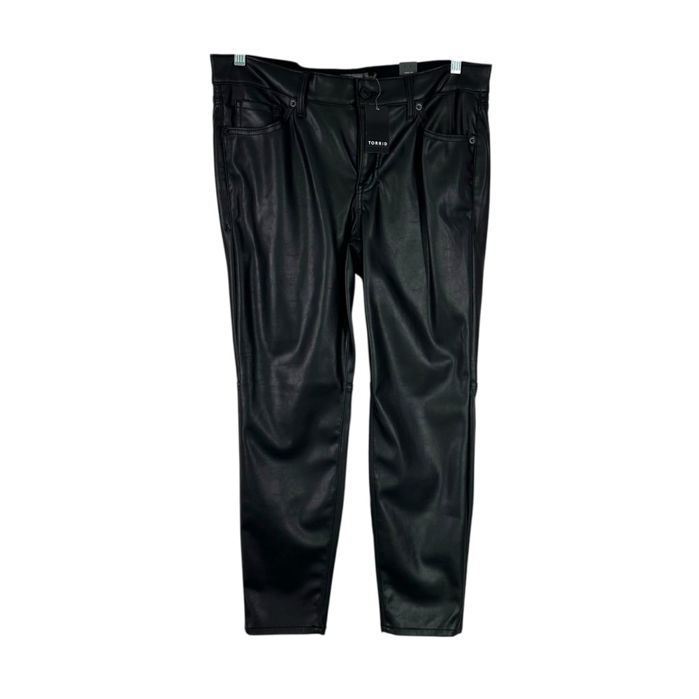 Torrid Faux Leather Perfect Skinny Hi Rise Pant